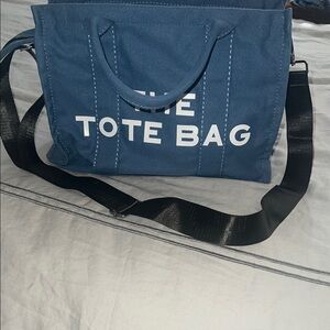 Blue Canvas Tote Bag